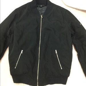 Kendall & Kylie Black Bomber Jacket